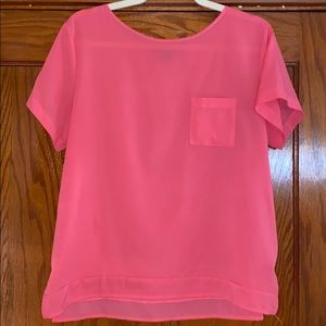 French Connection Pink Pocket Knit Sz M